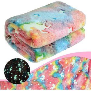 Ultra Soft Glow in The Dark Blanket Gifts for Girls, 50 x 60in